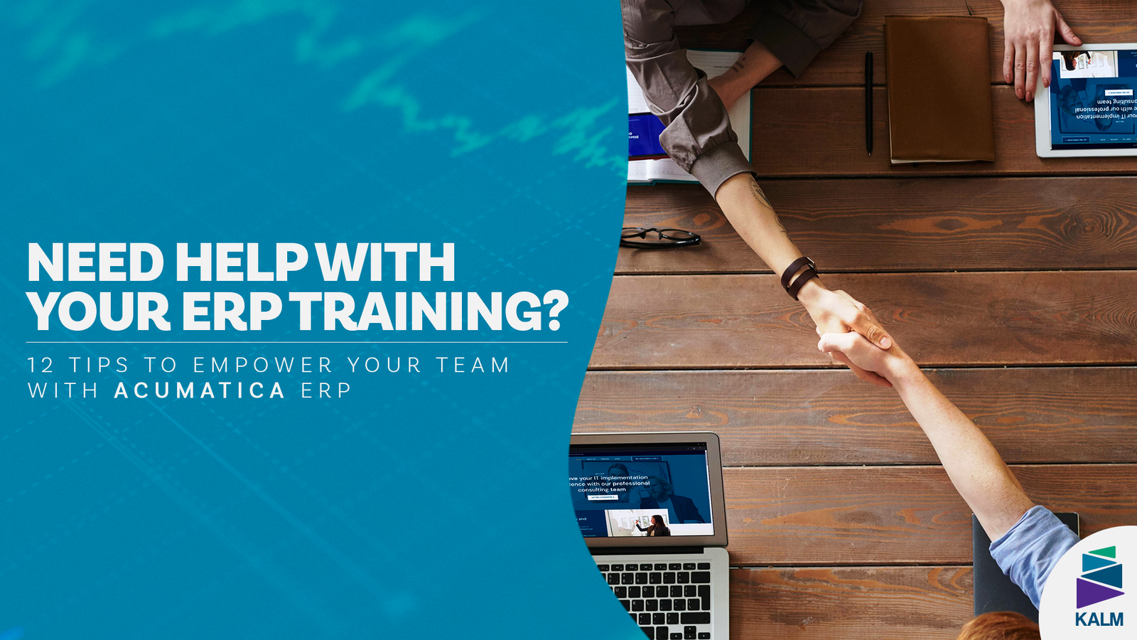 Employees learning Acumatica ERP in a team training session