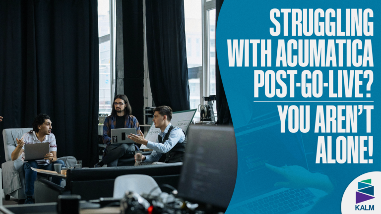 Overwhelmed project manager struggling with post-go-live Acumatica issues