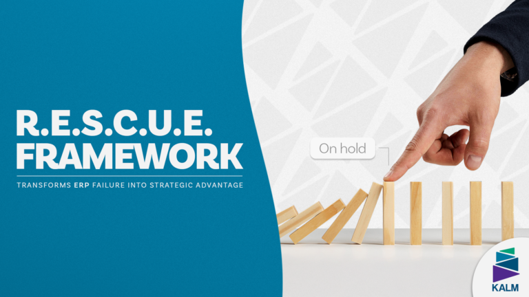 ERP rescue framework six-step methodology diagram